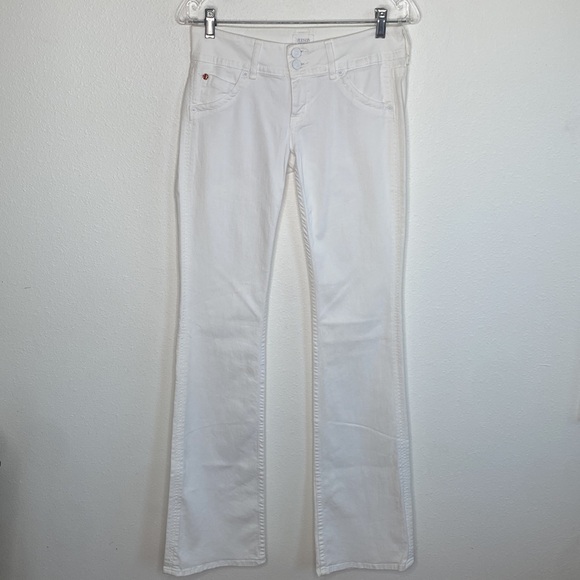 NEW HUDSON mid-rise baby bootcut jean in white 26 W170LDLW - Picture 5 of 9